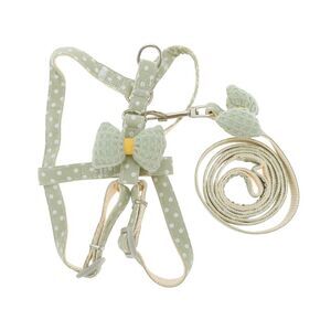 Durable Bow Pet Leash Kit Medium Green